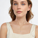 925 Sterling Silver Necklace with Gold Plated Freshwater Pearl - 60cm Length-6