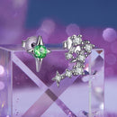 925 Sterling Silver White Gold Plated Star & Constellation Earrings for Women-2