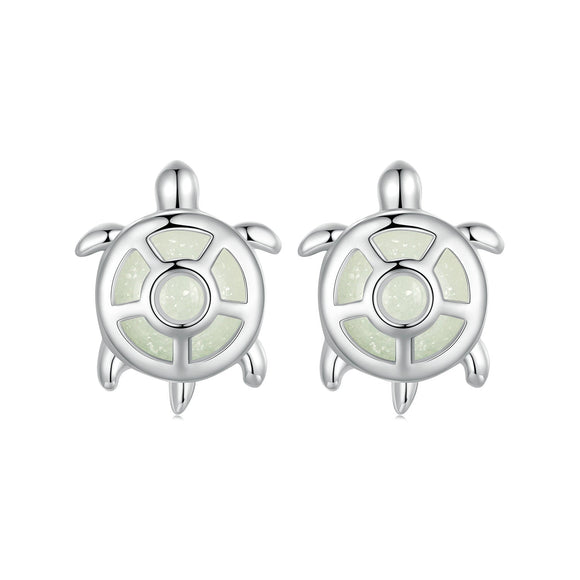 925 Sterling Silver Luminous Stone Earrings