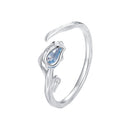 925 Sterling Silver 1.9mm Synthetic Spinel Ring for Women-2
