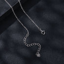 925 Sterling Silver Moissanite Necklace with CZ, 400mm Length, 15x10mm Pendant for Women-5