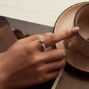 925 Sterling Silver Oxidized 1.8mm Width Elegant Style E Ring-6