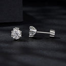 925 Sterling Silver 0.5 Carat Moissanite Earrings for Women-7
