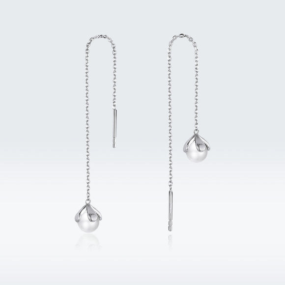 925 Sterling Silver Earrings with Quality Shell Pearl