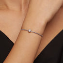 925 Sterling Silver 1 Carat Moissanite Bracelet for Women-5