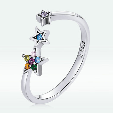925 Sterling Silver Oxidized Pavé Setting CZ Ring - 0