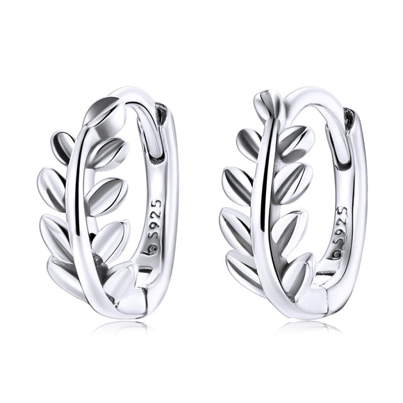 S925 Oxidized Silver Earrings 1.2*0.5cm for Women