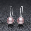 925 Sterling Silver Oxidized Pearl Earrings for Women-2