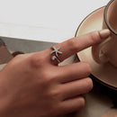 925 Sterling Silver Pavé Setting White Gold Ring for Women-6