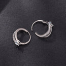 925 Sterling Silver Moissanite 0.3ct Earrings Size 1.2*0.6cm for Women-6