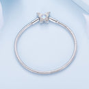 925 Sterling Silver Moonstone Bracelet 17.0 cm Pavé Setting for Women-4