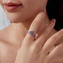925 Sterling Silver Size 6.0 White Gold Plated CZ Ring for Women-7
