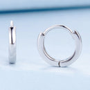 925 Sterling Silver Earrings for Women - Style A, 1.1x0.2cm, Platinum Plated-2