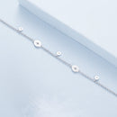 925 Sterling Silver & Plated White Gold CZ Bracelet-5