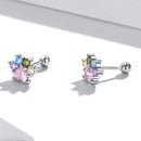 925 Sterling Silver Earrings with Pavé Setting and CZ-3