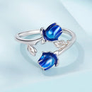925 Sterling Silver Enamel 0.15cm Ring for Women-3