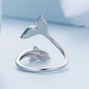 925 Sterling Silver Enamel Plated Puffer Fish Ring-1