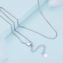 925 Sterling Silver Platinum Plated 45cm Chain Length Necklace for Women-5