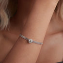 925 Sterling Silver & 1 Carat Moissanite & CZ White Gold Plated Bracelet for Women-5