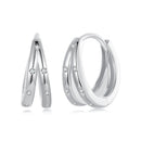 925 Sterling Silver Pavé Setting CZ Earrings for Women-4