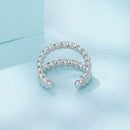 925 Sterling Silver White Gold Plated Hoop Earrings 0.7x1.3cm for Women-4