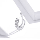 925 Sterling Silver Plated Platinum CZ Earrings-3