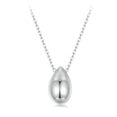 925 Sterling Silver White Gold Plated Necklace 40+5cm Length for Women-1