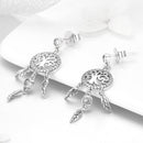 925 Sterling Silver Oxidized Pavé Setting CZ Earrings-2