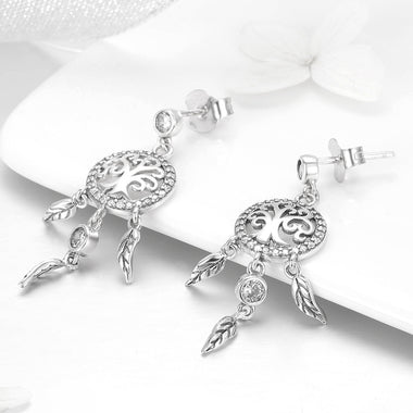 925 Sterling Silver Oxidized Pavé Setting CZ Earrings - 0