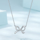 925 Sterling Silver Plated White Gold 40+5cm Adjustable Necklace for Women-5
