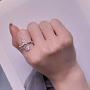S925 Sterling Silver Pavé Setting CZ Ring for Women-6