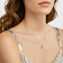 925 Sterling Silver White Gold Plated Necklace 40+5cm Length for Women-6
