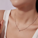 925 Sterling Silver 0.5 Carat Moissanite Necklace for Women-5