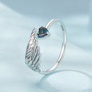 925 Sterling Silver Transparent Glass Ring for Women-3
