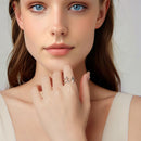925 Sterling Silver Oxidized Silver Ring for Women-6