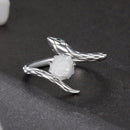 925 Sterling Silver White Gold Plated Ring with Cubic Zirconia for Women-4