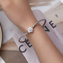 925 Sterling Silver Bracelet with Pavé Setting CZ, 17cm for Women-5