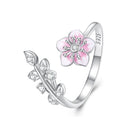 925 Sterling Silver Enamel Plated Platinum Ring 1.9mm for Women-1