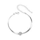 925 Sterling Silver 5.0mm Moissanite Bracelet with White Gold Plating for Women-2