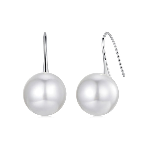 925 Sterling Silver Earrings with Quality Shell Pearl