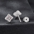 925 Sterling Silver Moissanite 0.8cm Earrings for Women-2