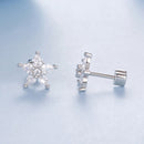 925 Sterling Silver Earrings with Pavé CZ Setting-4
