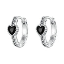 925 Sterling Silver Earrings with Pavé Setting CZ-1