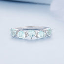 925 Sterling Silver Ring with 4.5mm Pavé Set CZ, Size 7, for Women-4