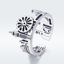 S925 Sterling Silver 1.2 cm Wide Ring-2