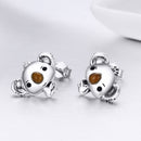 925 Sterling Silver Earrings 1.1*1.2cm for Women-3