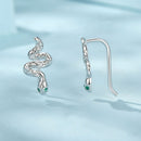 925 Sterling Silver Earrings with Pavé Setting and White Gold Plating for Women-4