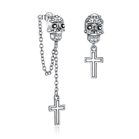 S925 Sterling Silver Oxidized Earrings for Women