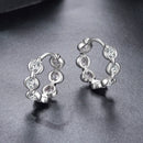 925 Sterling Silver 0.25 Carat Moissanite Hoop Earrings for Women-3