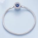 925 Sterling Silver Bracelet with CZ & Resin, Size 17.0-6